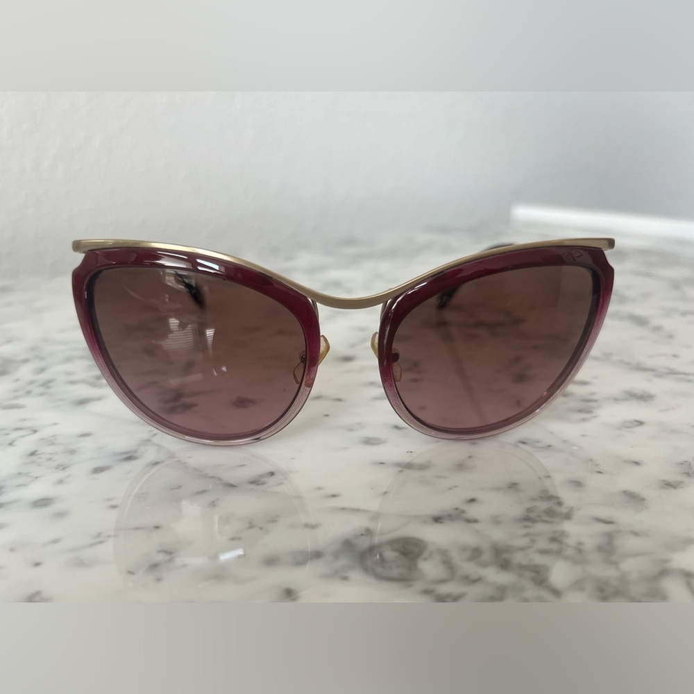 Miu Miu SMU51P Gold & Purple Gradient Cat Eye Sunglasses - Picture 3 of 10